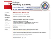 Tablet Screenshot of bip.gimbojszowy.pl